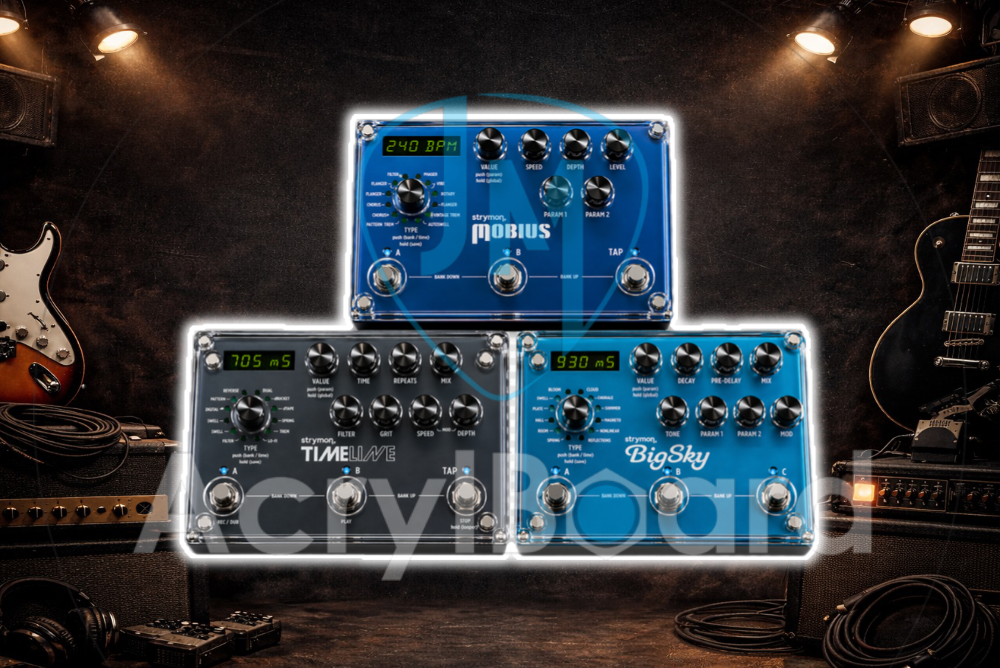 STRYMON BIG SKY / TIME LINE / MOBIUS